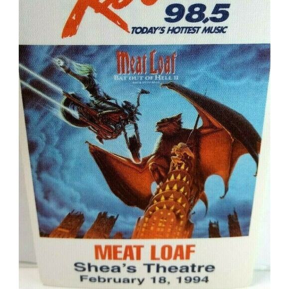 Meat Loaf Backstage Pass Bat Out Of Hell II 1994 Concert Tour Shea's Theatre - Picture 1 of 5